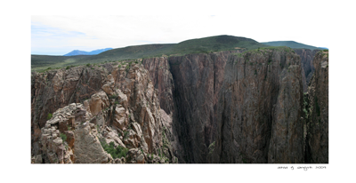 View in the Black Canyon of the Gunnison National Park