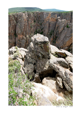 View in the Black Canyon of the Gunnison National Park