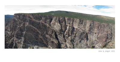 View in the Black Canyon of the Gunnison National Park