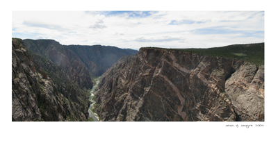 View in the Black Canyon of the Gunnison National Park