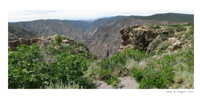 View in the Black Canyon of the Gunnison National Park