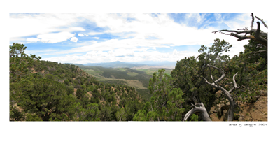 View in the Black Canyon of the Gunnison National Park