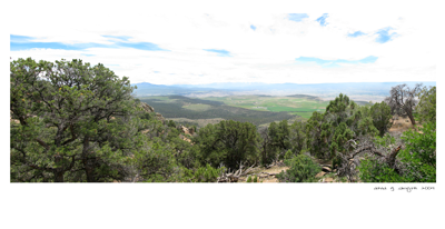 View in the Black Canyon of the Gunnison National Park