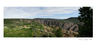 View in the Black Canyon of the Gunnison National Park