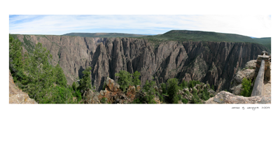 View in the Black Canyon of the Gunnison National Park