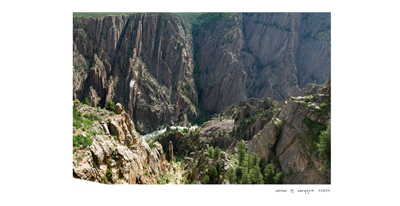 View in the Black Canyon of the Gunnison National Park