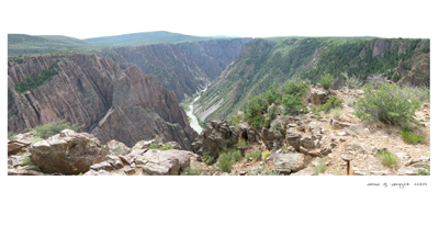 View in the Black Canyon of the Gunnison National Park