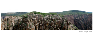 View in the Black Canyon of the Gunnison National Park