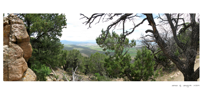 View in the Black Canyon of the Gunnison National Park