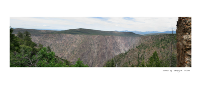 View in the Black Canyon of the Gunnison National Park